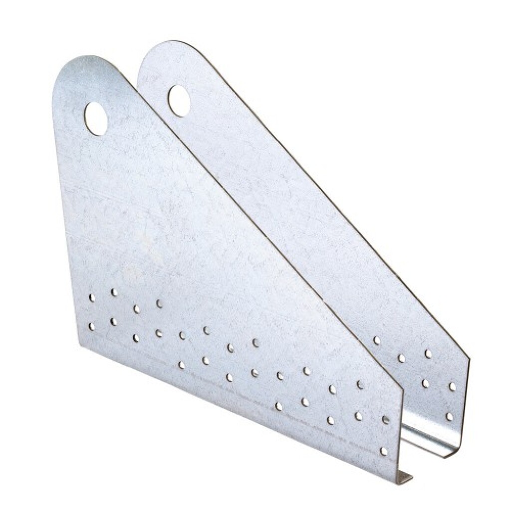 Wind bracing system, end anchor plate F 40